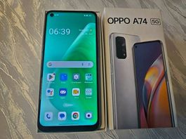 OPPO A74 5G, in gutem zustand, 128 GB 6+4 RAM, Dual SIM
