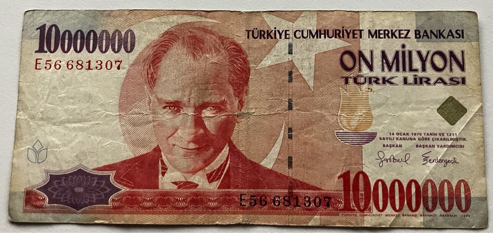 Türkei 10‘000‘000 Lirasi (Gebraucht) in Algetshausen für CHF 4.9 – mit ...