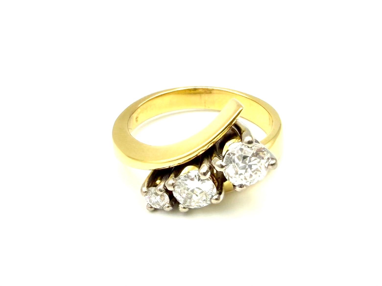 Anelli: Bague vintage 2 ors et diamants – Usato da Renens VD venduto da Diademe.sarl 4