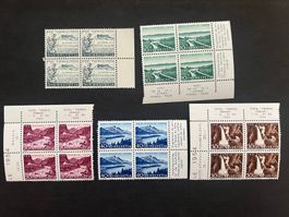 P. Patria1954 Viererblock  mit Tab postfrisch ** (4483)