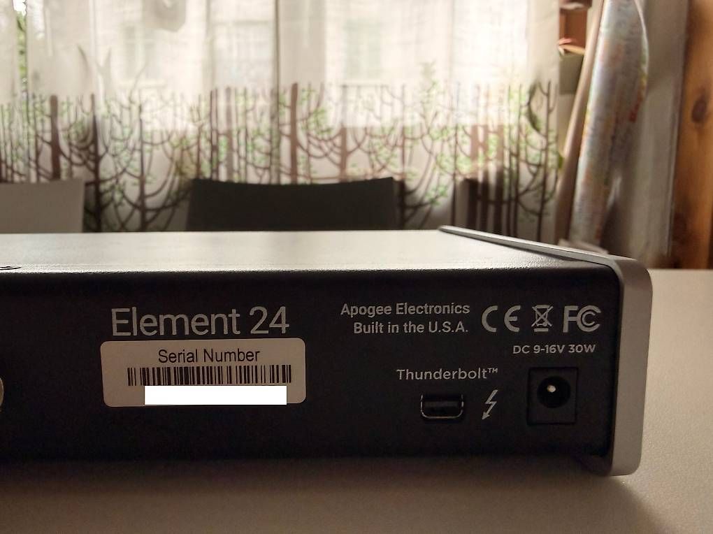 Apogee Equipement studio: Apogee Element 24  Thunderbolt Audio-Interface – D'occasion à Adliswil par Dead.Leaves 3