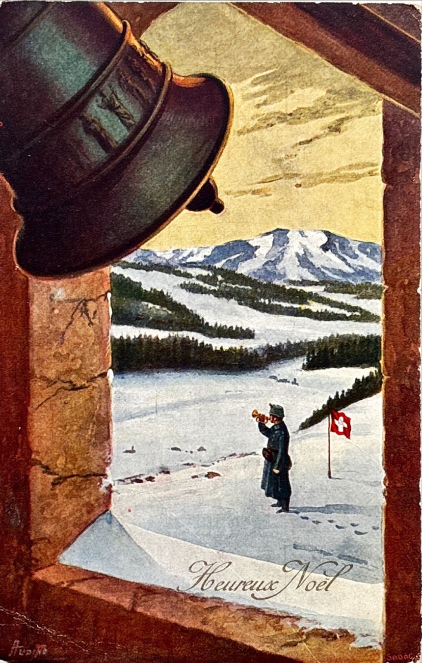 Cartoline postali: AK Grenzbesetzung WW1 ungel. – Usato da Oberbuchsiten venduto da Alinghi69