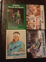 Sport-Mix Set - 4 signierte Autogrammkarte