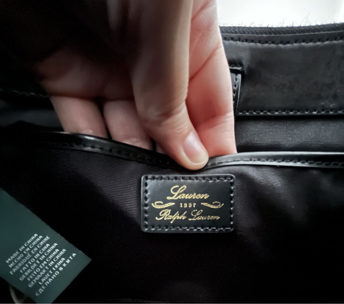 Ralph Lauren Taschen für Damen: Wunderschöne Ralph Lauren Tasche Leopard schwarz/braun – Gebraucht aus Olten von hahnice99 9