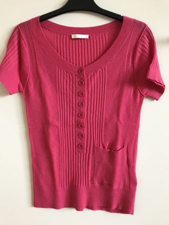 Pull léger rose Chloé en coton et cachemire, T.S