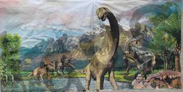 Serviette jurassic dinosaurs (1620) 2Stk.