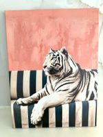 Funky Wandbild WHITE TIGER Neu 🐯