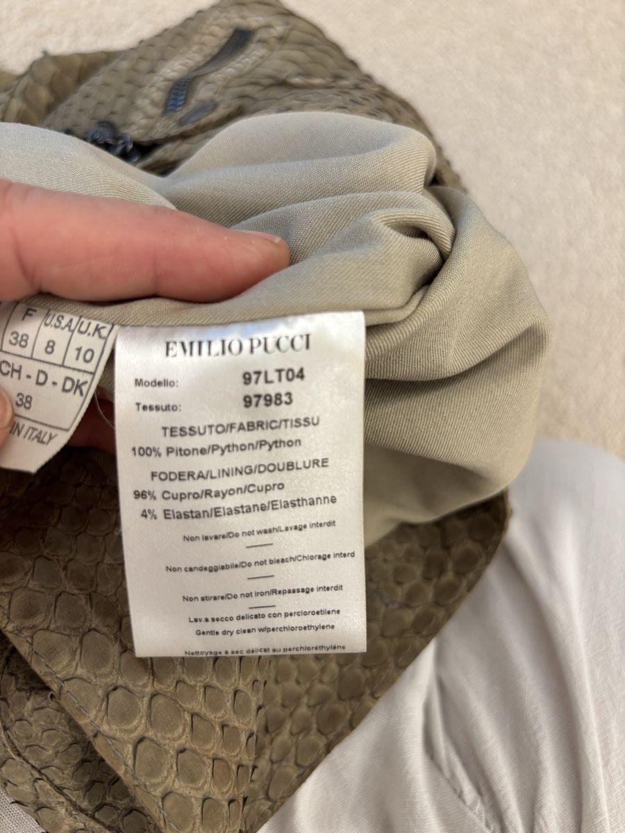 Emilio Pucci Hosen: Python leather Emilio Pucci – Defekt aus Wilen b. Wollerau von Urso007 2