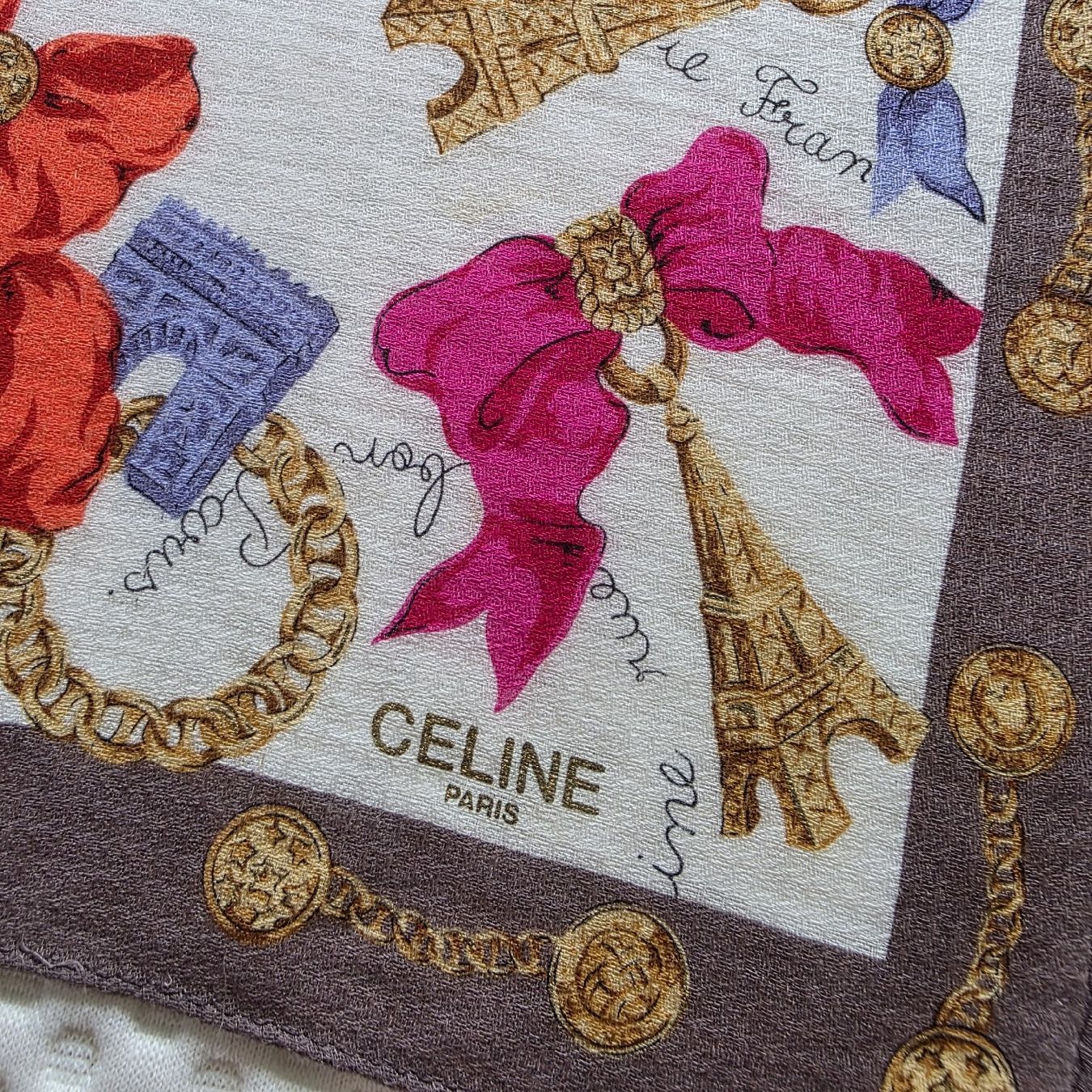 Celine Foulard & Sciarpe: Celine Baumwolltuch 48x48 cm – Usato da Zürich venduto da LIMAR 1