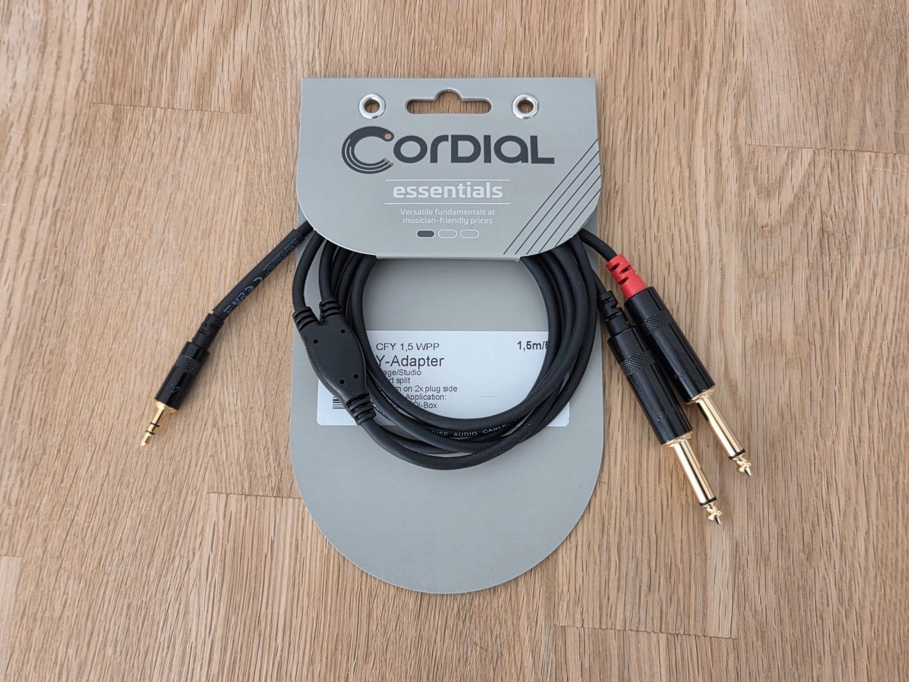 Kabel: Cordial CFY 1.5 WPP Y-Audio-Kabel – Neu und originalverpackt aus Rotkreuz von vabu33