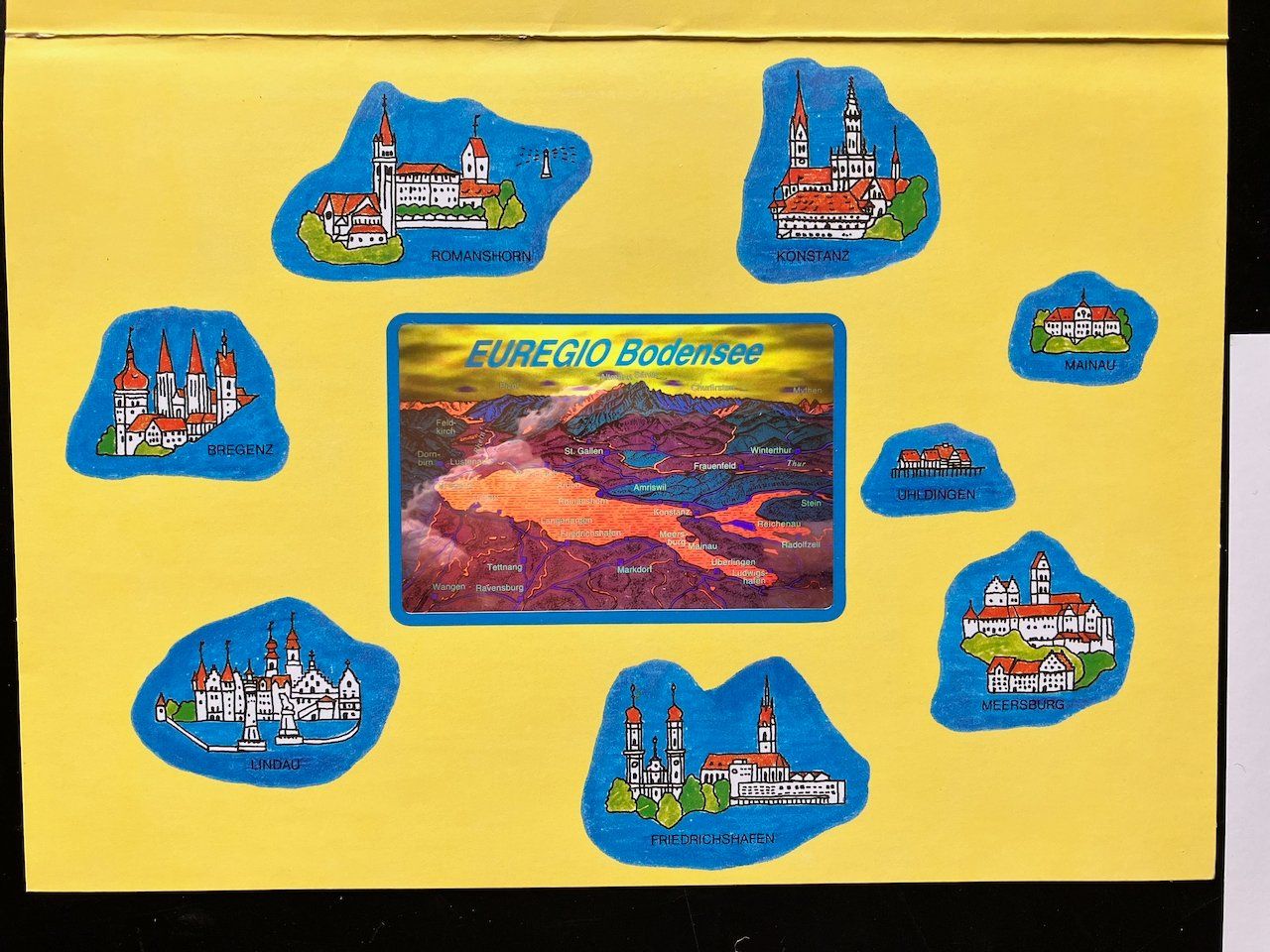 Alle Briefmarken: Gemeinschaftsausgabe D - A - CH "Euregio Bodensee" 1993 – Gebraucht aus Nesslau von andi_hon 5