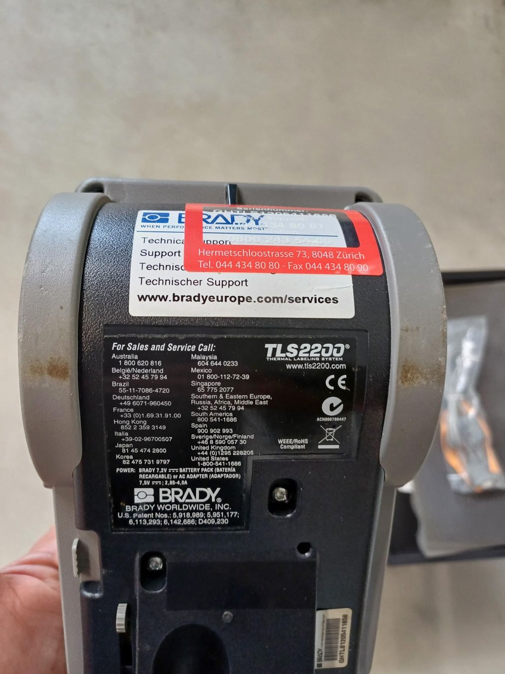 Tutti gli attrezzi: Brady TLS2200 – Usato da Sursee venduto da Network_41AG 3