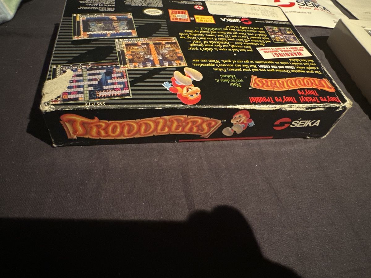 Nintendo Giochi: TRODDLERS SNES NINTENDO BOÎTE ORIGINAL – Usato da Lausanne venduto da sauvezretrogames 3