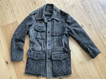 Meindl Vintage Jacke aus Wildleder-Lammwolle
