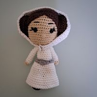 Handgemachte Leia Amigurumi Figur Star Wars Geschenkidee