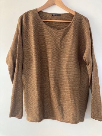 Original NILE Strickpullover, Goldbraun, Gr. M, Top Zustand