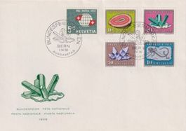 JB7) Pro Patria FDC 1959, ohne Adresse Kt. 35.-++