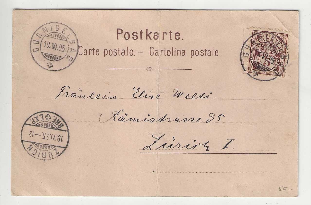 Cartes postales: Gurnigel-Bad,  Litho, 1895 – D'occasion à Spiez par Niesen20 1