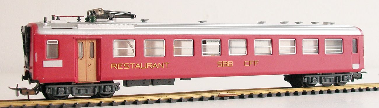 Hag Modellini di ferrovie: Hag Speisewagen der SBB Spur H0 – Usato da Oberwil BL venduto da Klang