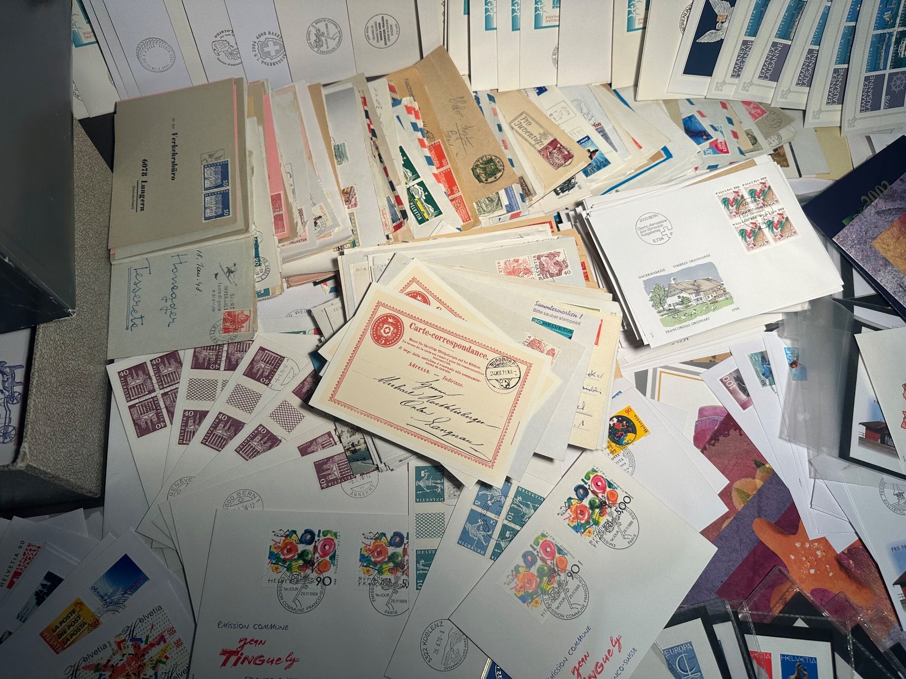 Alle Briefmarken: XXL Briefe Sammlung FDC Bedarfsbriefe usw. – Gebraucht aus Stettfurt von 2442 3