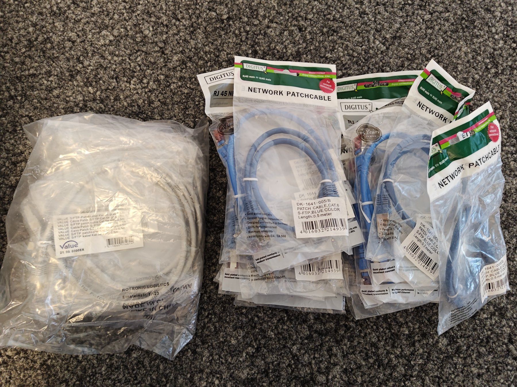 Cavi: 40x 0.5m LAN Kabel RJ45 – Nuovo e nell'imballaggio originale da Sumiswald venduto da inf_r9tx