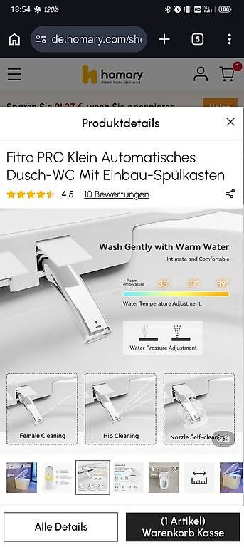 WC: WC Japonaise neuve – Nuovo e nell'imballaggio originale da Moléson-s-Gruyères venduto da fre_rs8w