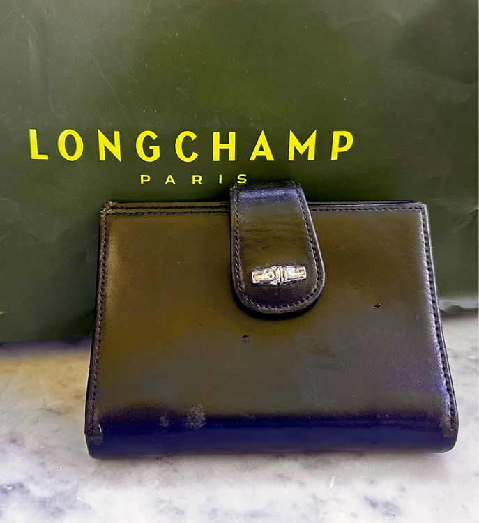 Agenda Longchamp Roseau vintage en cuir noir (Gebraucht) in prilly für