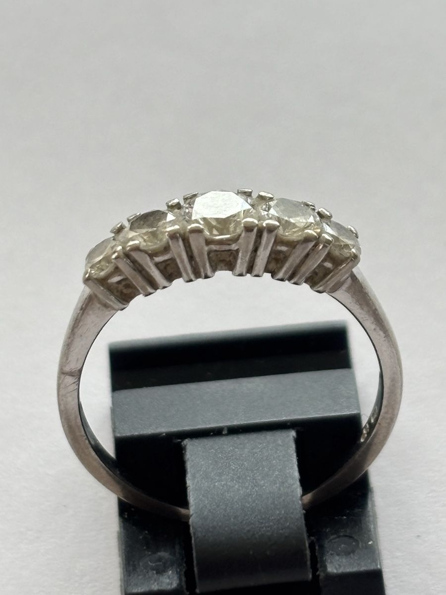 Anelli: Ring Weissgold/ Diamanten 18 Karat – Usato da Langnau am Albis venduto da flusspflege