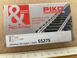 Piko H0 55275 A-Gleis 1 Stück Digitaler Anschluss-Clip neu