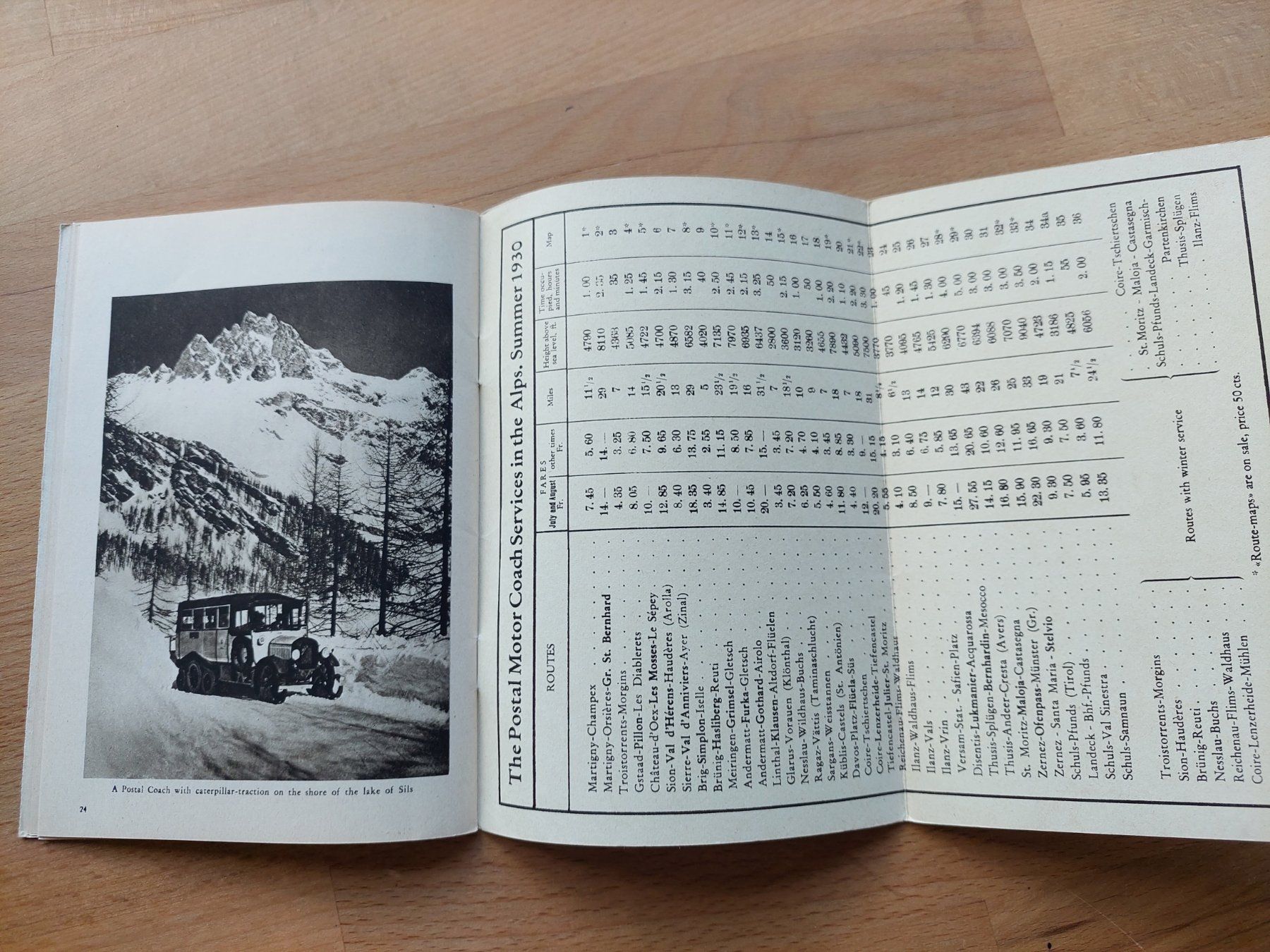 Dokumente: Alter Prospekt Swiss Alpine Postal Coaches – Gebraucht aus Obfelden von Foto_Bild_Kunst_Buch 9