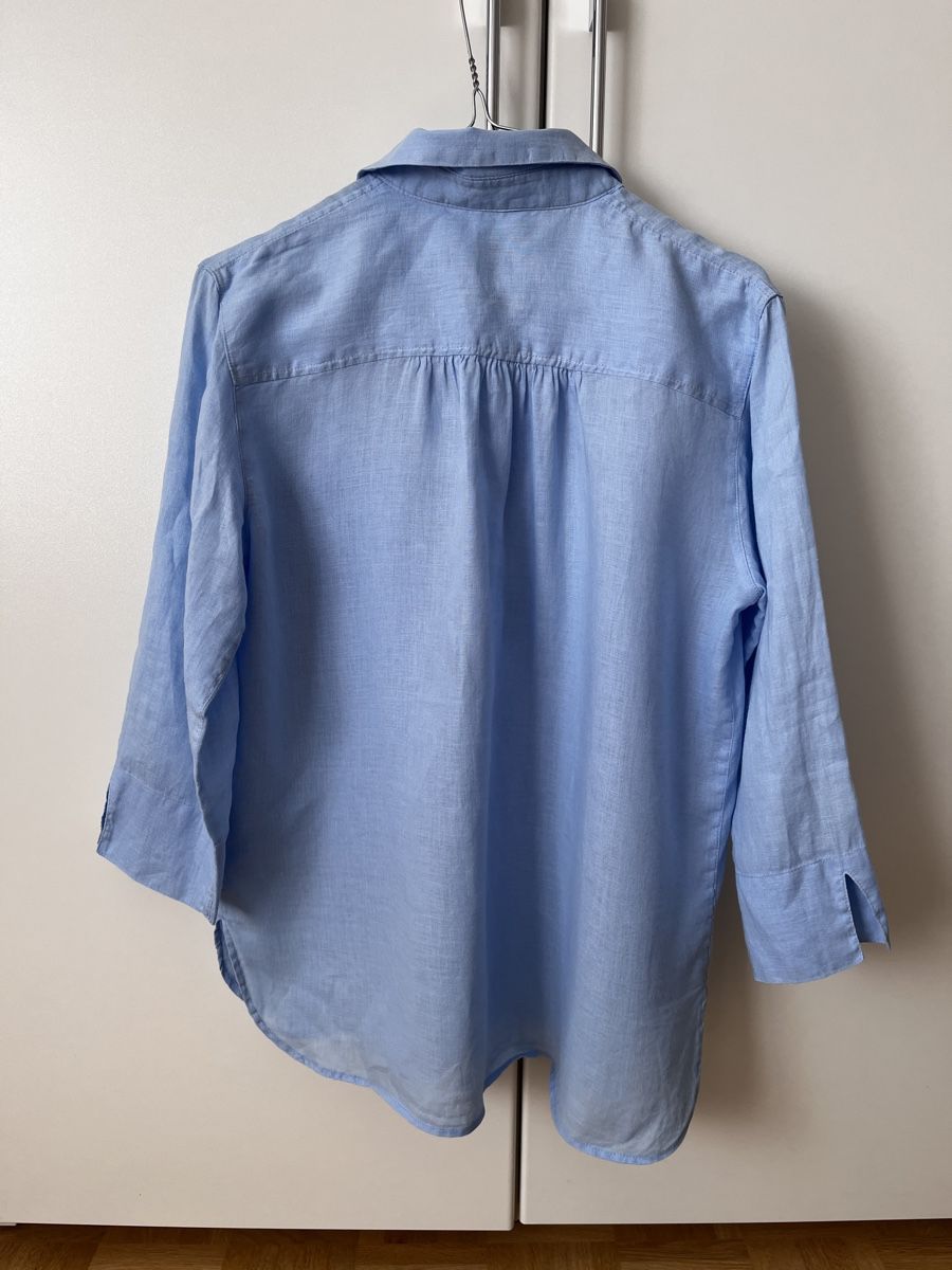 Blusen: Damen Bluse hellblau Gr. 38 Leinen – Gebraucht aus Zürich von Kleanthy 1