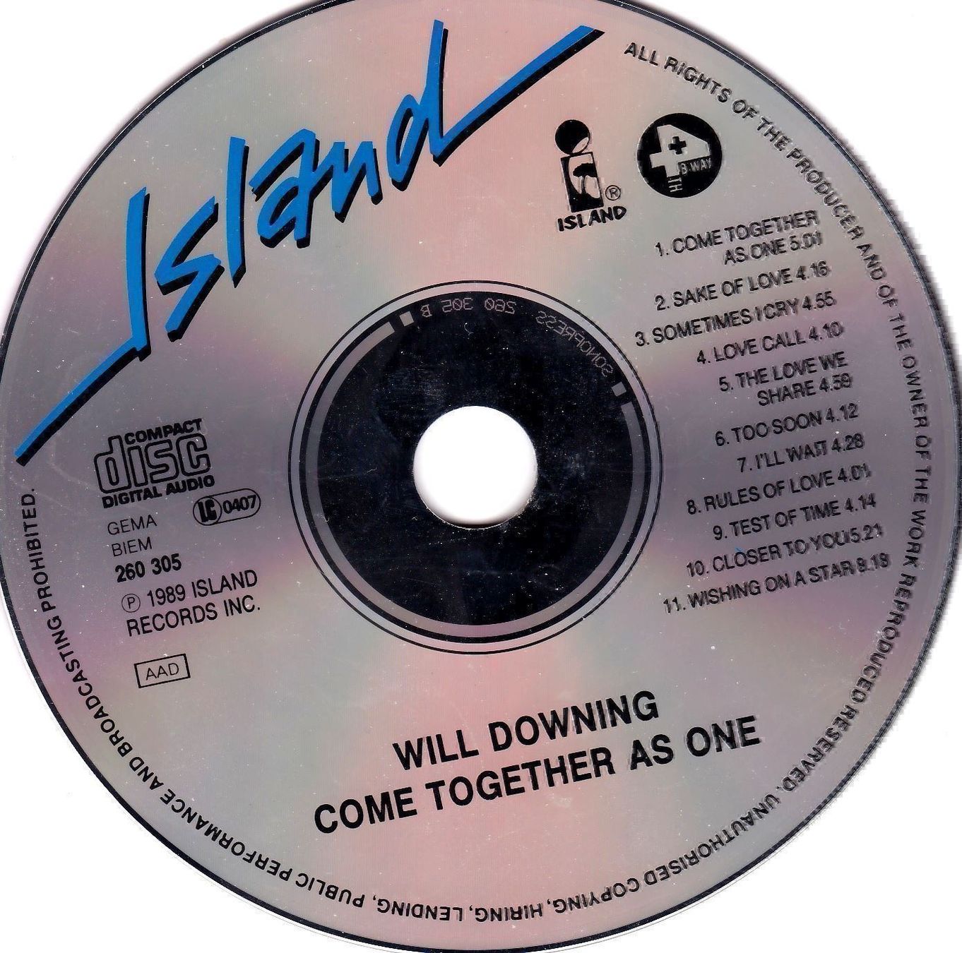 CD: CD: Will Downing - Come together as one – Usato da Bern venduto da MacBit77_chbe 2