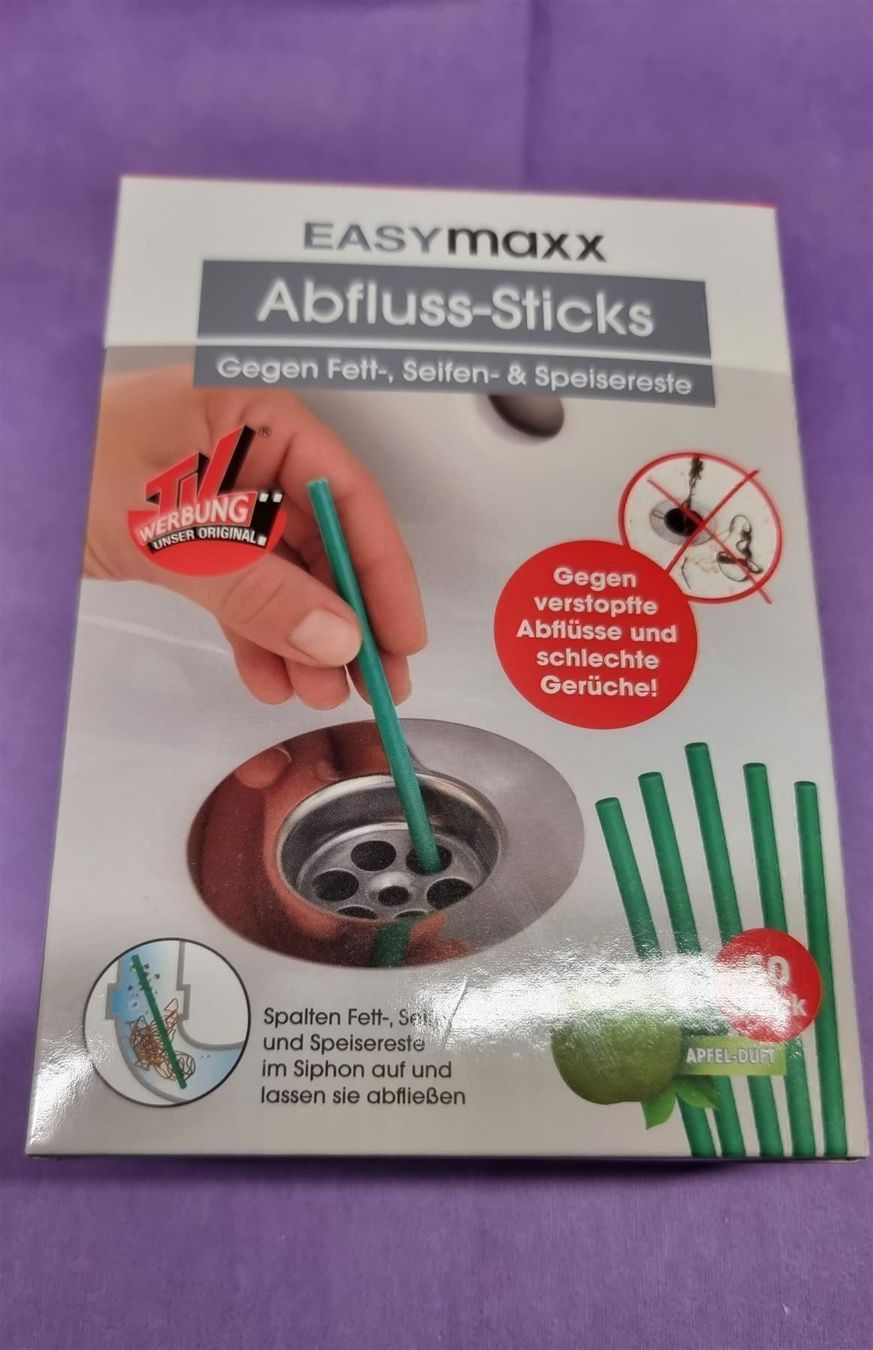 Pflegeprodukte: EASYmaxx Abflussreiniger-Stick 50Stk – Neu und originalverpackt aus Rebstein von James-Dean
