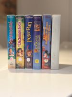 DISNEY, VHS-FILME, KLASSIKER, 6 STK., VINTAGE, HOLOGRAMM