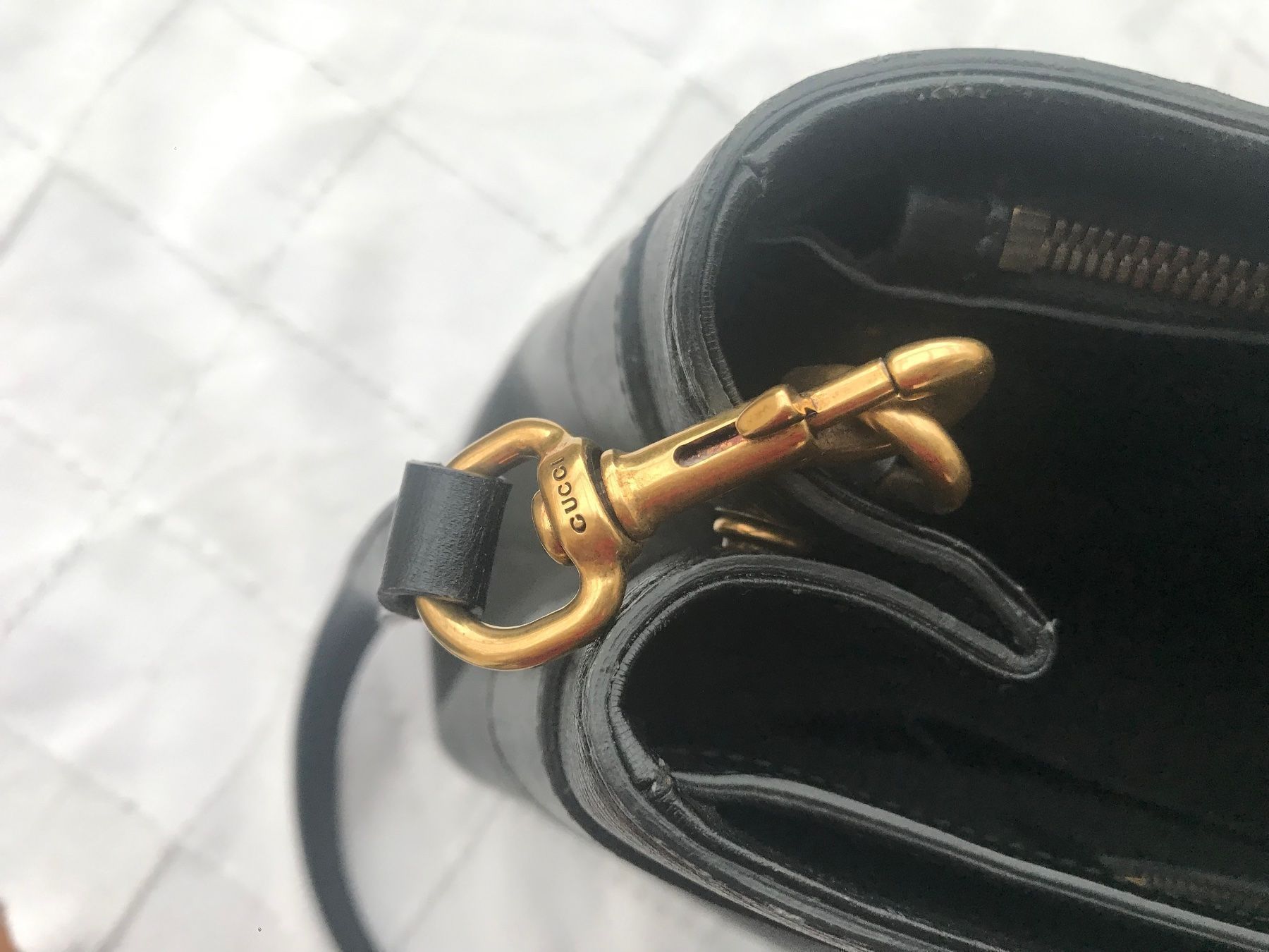Gucci Borse da donna: Gucci Convertible Horsebit Leder Bag – Nuovo (secondo la descrizione) da Wettingen venduto da epe_9vbf 5