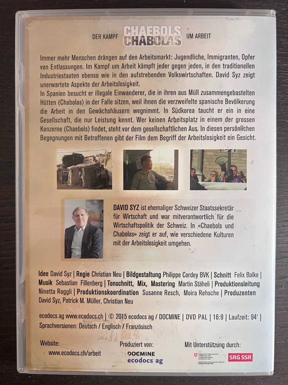 Tutti i DVDs: Chaebols und Chabolas - Der Kampf um Arbeit – Usato da Zürich venduto da FilmFreunde 1