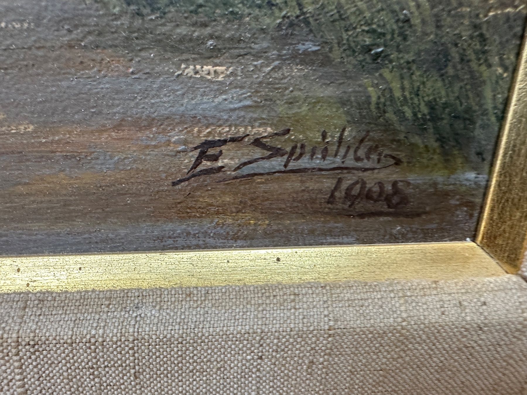 Dipinti: Altes Gemälde um 1900 – Usato da arlesheim venduto da Art.en1 1