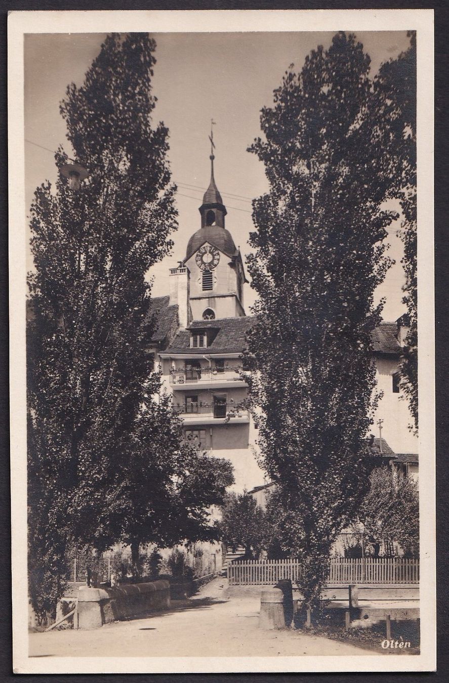 Cartes postales: Olten Teilansicht mit Stadtturm – D'occasion à Olten par clotaldi