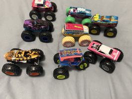 Hot Wheels Monster Trucks Lot 8 pcs various designs good con