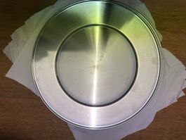 Platz-,Servierteller, Edelstahl, 28 cm, guter Zustand