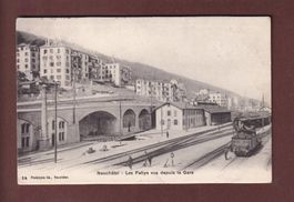 NEUCHÂTEL - Les Fahys depuis la Gare - 1907