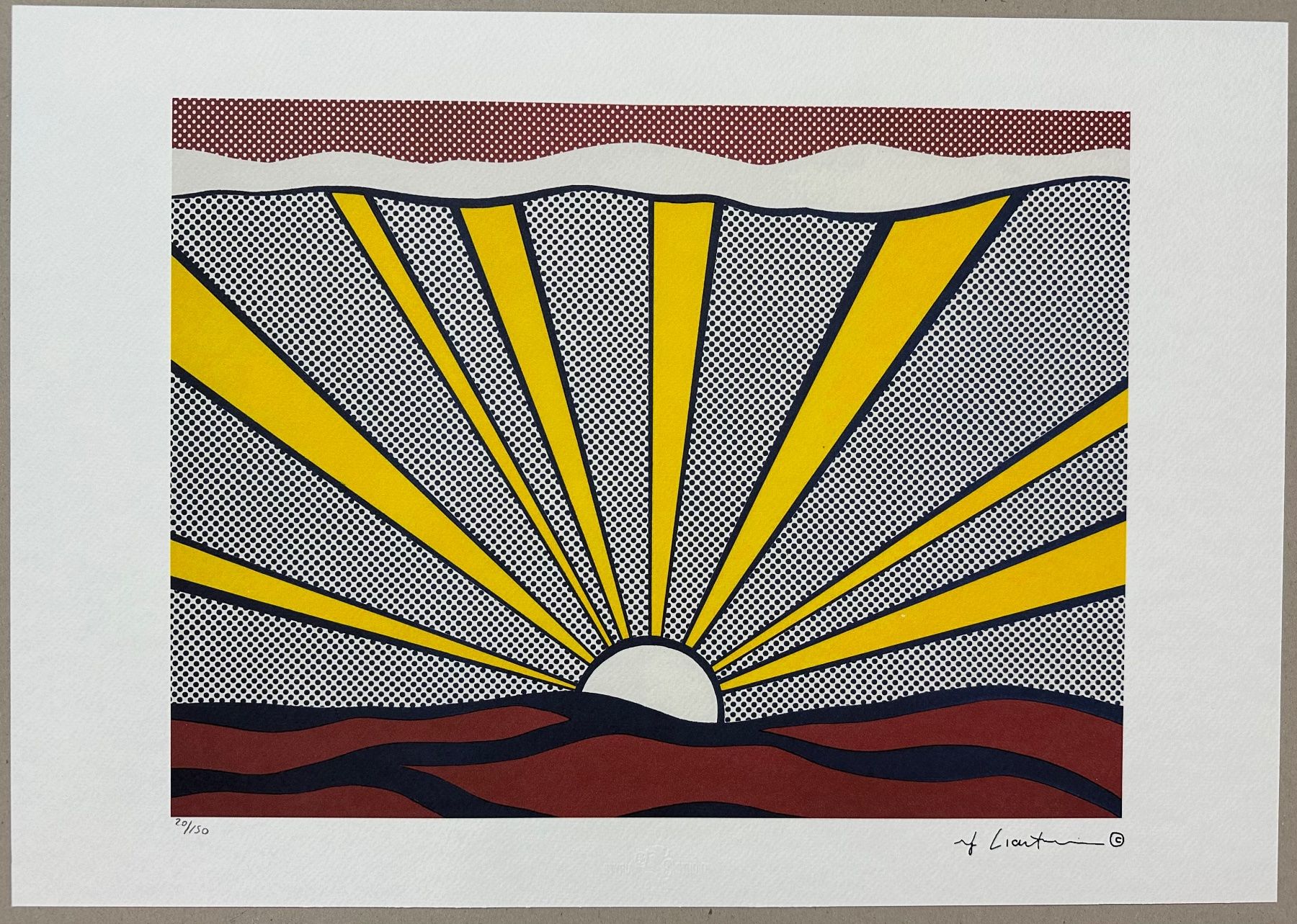 Poster & Bilder: Roy Lichtenstein: Sunset 20/150 – Neu (gemäss Beschreibung) aus Meilen von Smgdesign