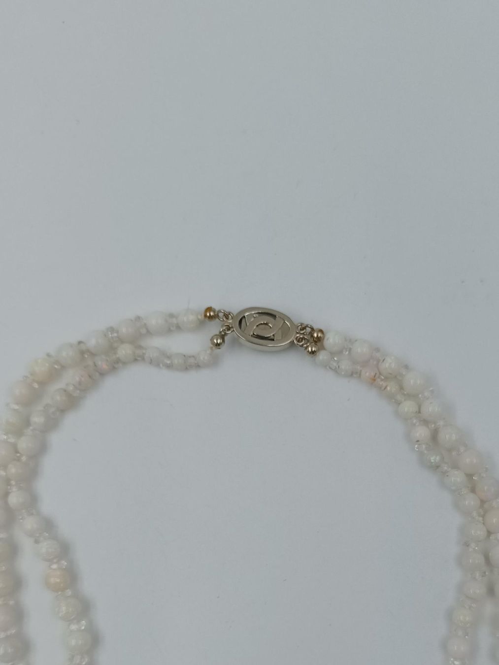 Ketten: WEISSES OPAL COLLIER MIT BERGKRISTALLEN – Gebraucht aus Luzern von EdiGem 8