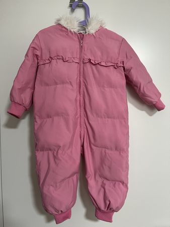 Rosa Schneeanzug/Overall für Mädchen -18-24m