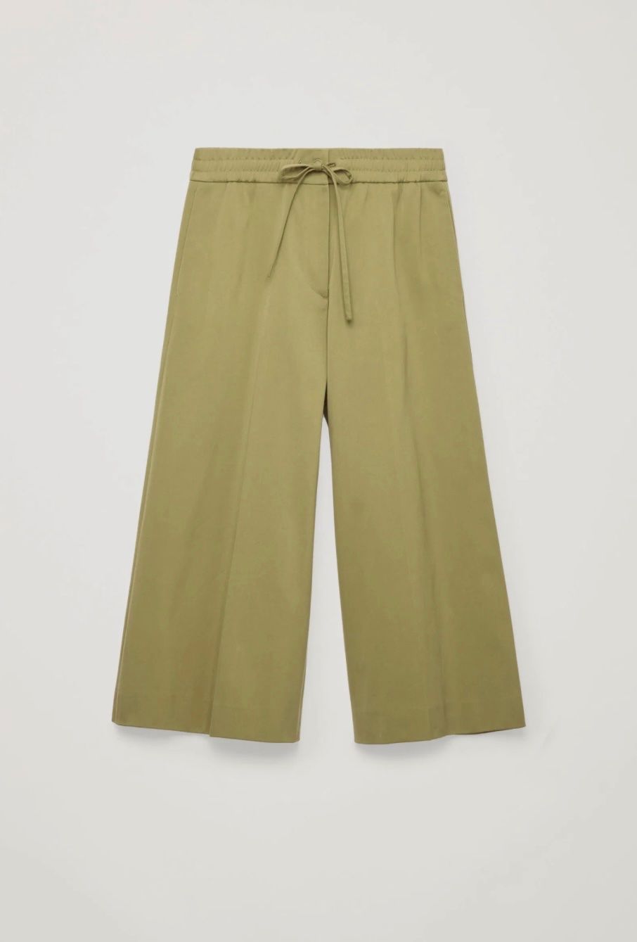 Cos Hosen: COS Wide-Leg Drawstring Trousers Olive Green – Gebraucht aus Oberwil b. Zug von fis_2wtq 1