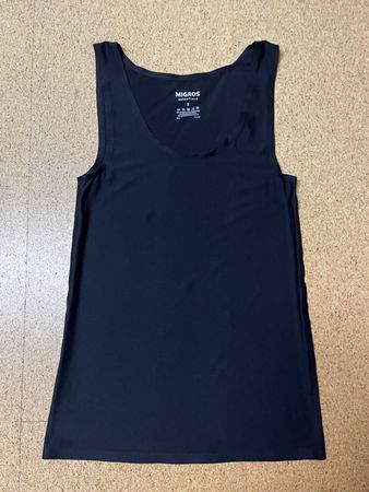 Tank-Top / Unterleibchen / Unterhemd, schwarz, Gr. S