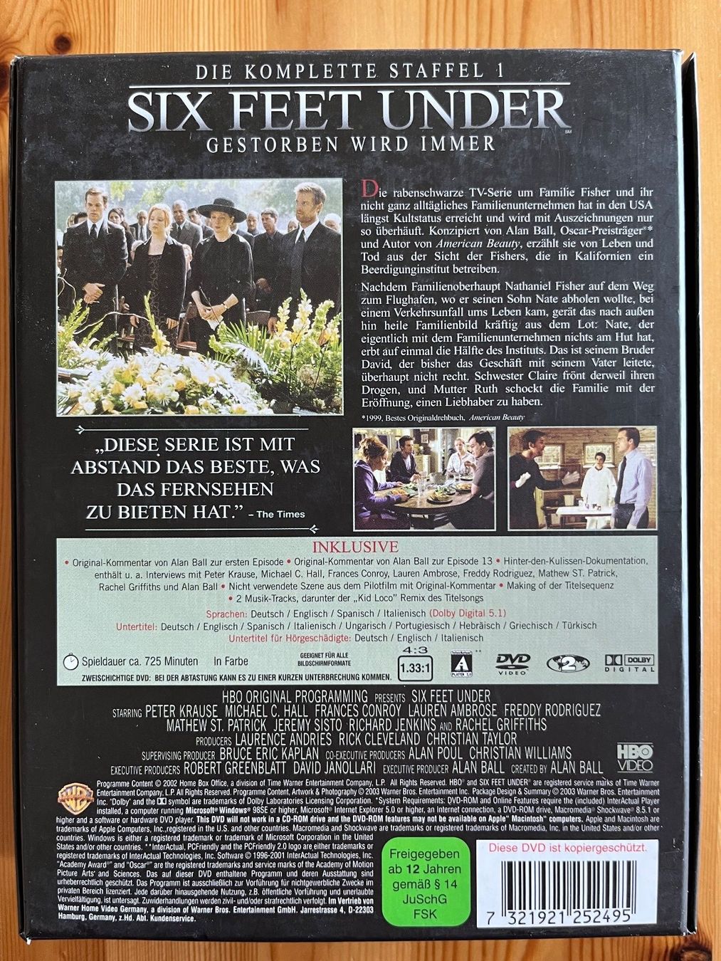 Tutti i DVDs: DVD Six Feet Under Staffel 1 – Usato da Zürich venduto da Gurkis 7