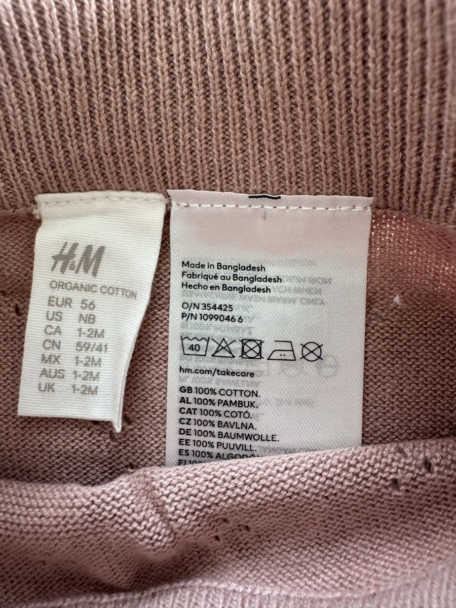 H&M Completi: Baby Strickset Wickeljacke & Strampler Rosa – Usato da Arbon venduto da leu_g29t 2