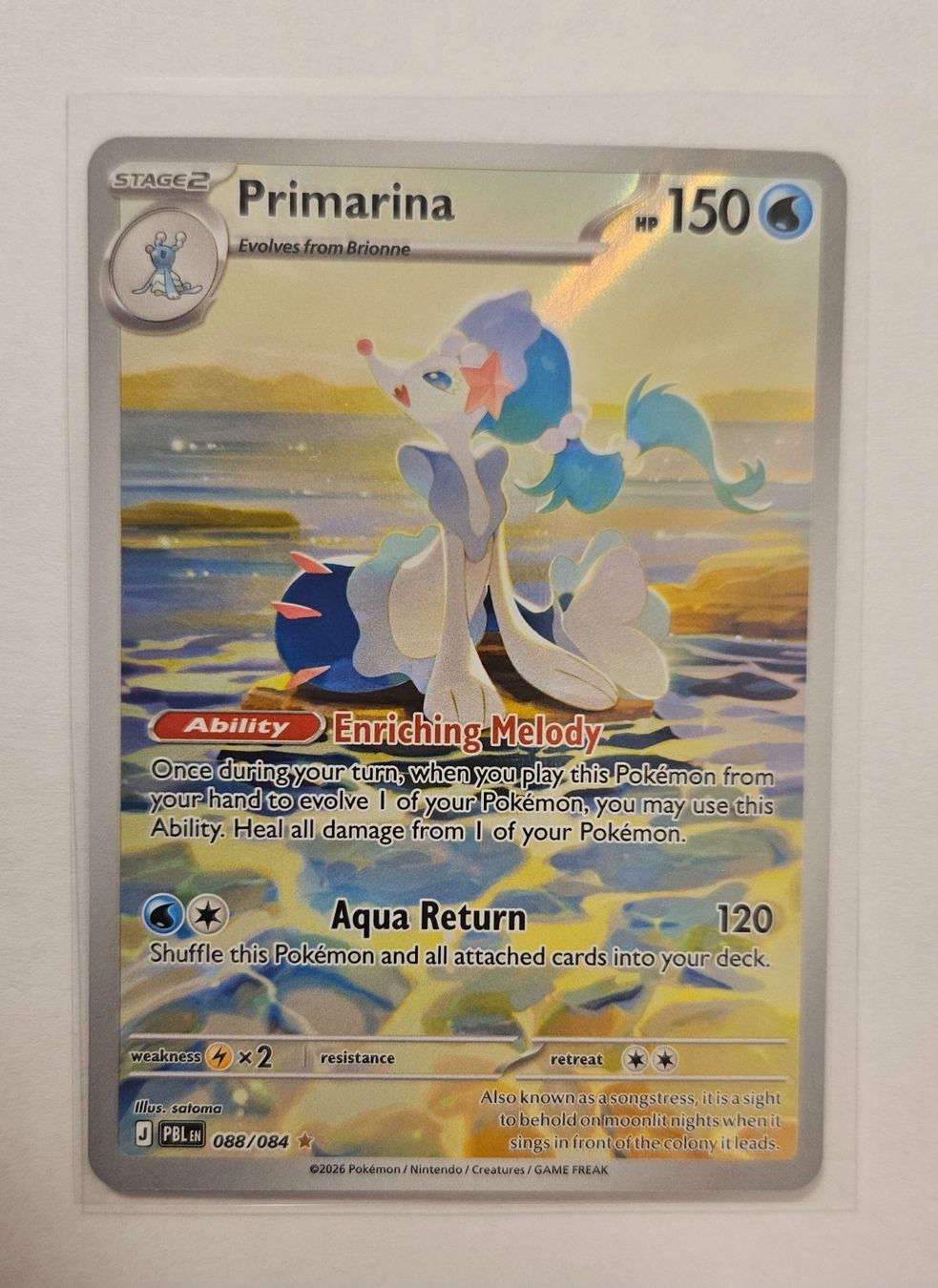 Pokémon Sammelbilder & Trading cards: Pokémon - Pitch Black - PBL088 - Primarina – Neu (gemäss Beschreibung) aus Kriens von HockeyTime