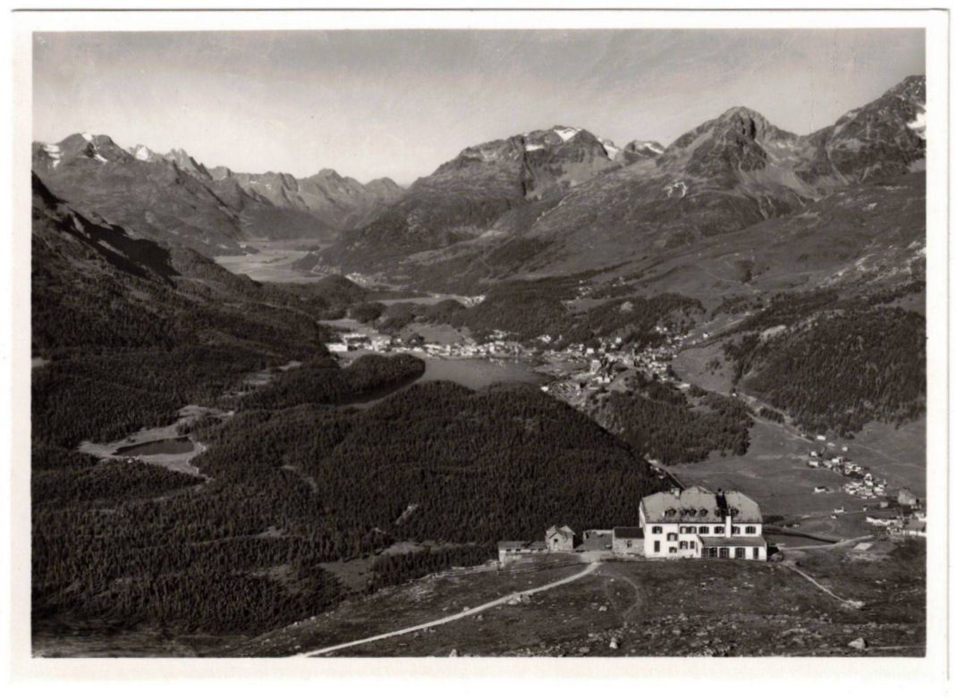 Cartoline postali: St. Moritz - Standseilbahn Muottas Muragl Bergstation – Usato da Binningen venduto da Mountainrider